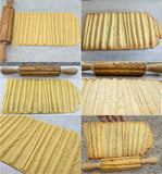 Birch Grove Embossed Rolling Pin, Carved Northern Cardinal on Birch Branch Texture Roller, Clay Stamp, Ceramic Tool, Gift for Cookie Artists