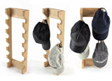 Handcrafted Solid Wood Baseball Cap Rack - Holds 12 Caps - Wall Mounted Hat Display- Baseball Cap Holder - Perfect Gift for Dad