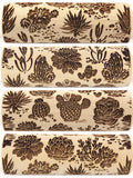 Cactus Embossed Rolling Pin, Textured Cookies, Pottery or Clay Stamp