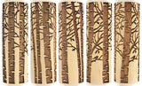 Birch Embossed Rolling Pin,Textured Cookie, Clay Stamp, Pottery Roller