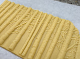Birch Grove Embossed Rolling Pin, Carved Northern Cardinal on Birch Branch Texture Roller, Clay Stamp, Ceramic Tool, Gift for Cookie Artists