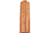 Birch Grove Embossed Rolling Pin, Carved Northern Cardinal on Birch Branch Texture Roller, Clay Stamp, Ceramic Tool, Gift for Cookie Artists
