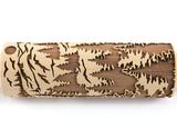 Fir Forest Rolling Pin , Spruce Grove, Mountains, Embossed Cookies, Christmas Gift