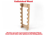 Handcrafted Solid Wood Baseball Cap Rack - Holds 12 Caps - Wall Mounted Hat Display- Baseball Cap Holder - Perfect Gift for Dad