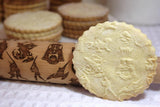 Embossing Rolling Pin Wars Laser Engraved Pins, Clay Stamp,Christmas Gift