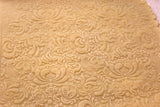 Embossed Rolling Pin, Folk Flowers Cookies or Clay Texture,  Clay Stamp, Pottery Roller