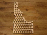 Idaho Beer Cap Map, Holder, Gift for Him, Father's Day Gift Handmade