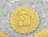 Embossed Mushrooms Rolling Pin, Sugar Cookie and Springerle Mold, Textured Clay Roller, Pottery Tool, Ceramic Stamp, Mother's Day gift