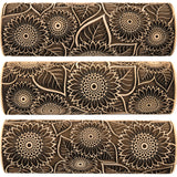 Gerbera Clay Stamp, Embossing Engraved Sunflower Rolling Pin, Texturing Tool for Polimer Clay, Embossed Cookies, Pottery, Gift for Daughter