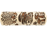 Embossed Mushrooms Rolling Pin, Sugar Cookie and Springerle Mold, Textured Clay Roller, Pottery Tool, Ceramic Stamp, Mother's Day gift