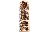 Embossed Mushrooms Rolling Pin, Sugar Cookie and Springerle Mold, Textured Clay Roller, Pottery Tool, Ceramic Stamp, Mother's Day gift