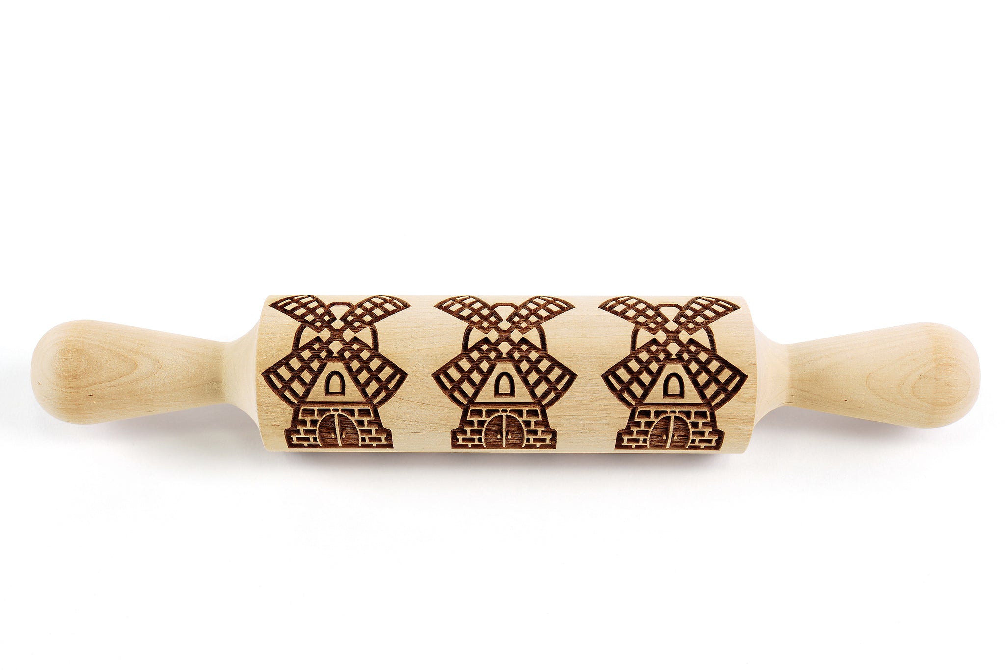 Rolling Pin Embossed for Textured Cookies Pine Cones With 