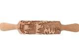 Carved Rolling Pin, Embossed Pine (Fir) Mountain Forest Texture for Clay, Shortbread, Ceramic Tool, Clay Stamp, Gift for the Ceramicist