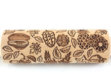 Fruits Tropical Embossed Rolling Pin, Textured Cookie, Clay Stamp, Pottery Roller, Christmas Gift