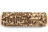 Pine Forest Wood Rolling Pin, Cedars, Mountains, Embossed Cookies