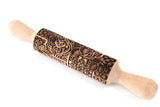 Embossed Rolling Pin Majolica Lemon Clay Stamp Sugar Cookies Christmas Gift