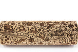 Merry Christmas Engraved Rolling Pin Embossed , Snowflake, Pattern Santa Claus, Reindeer Cookie