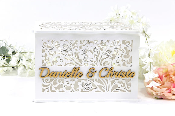 Wedding Card Box For  With Lock, Card Holder With Slot, Wedding Post, Money Gifts Box Wedding Well Wishes, Wedding Gift, Handmade Gifts