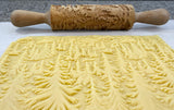Carved Rolling Pin, Embossed Pine (Fir) Mountain Forest Texture for Clay, Shortbread, Ceramic Tool, Clay Stamp, Gift for the Ceramicist