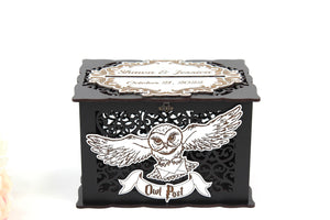 Owl Post Wedding Card Box, Wedding Reception Box, Gift for Newlywed