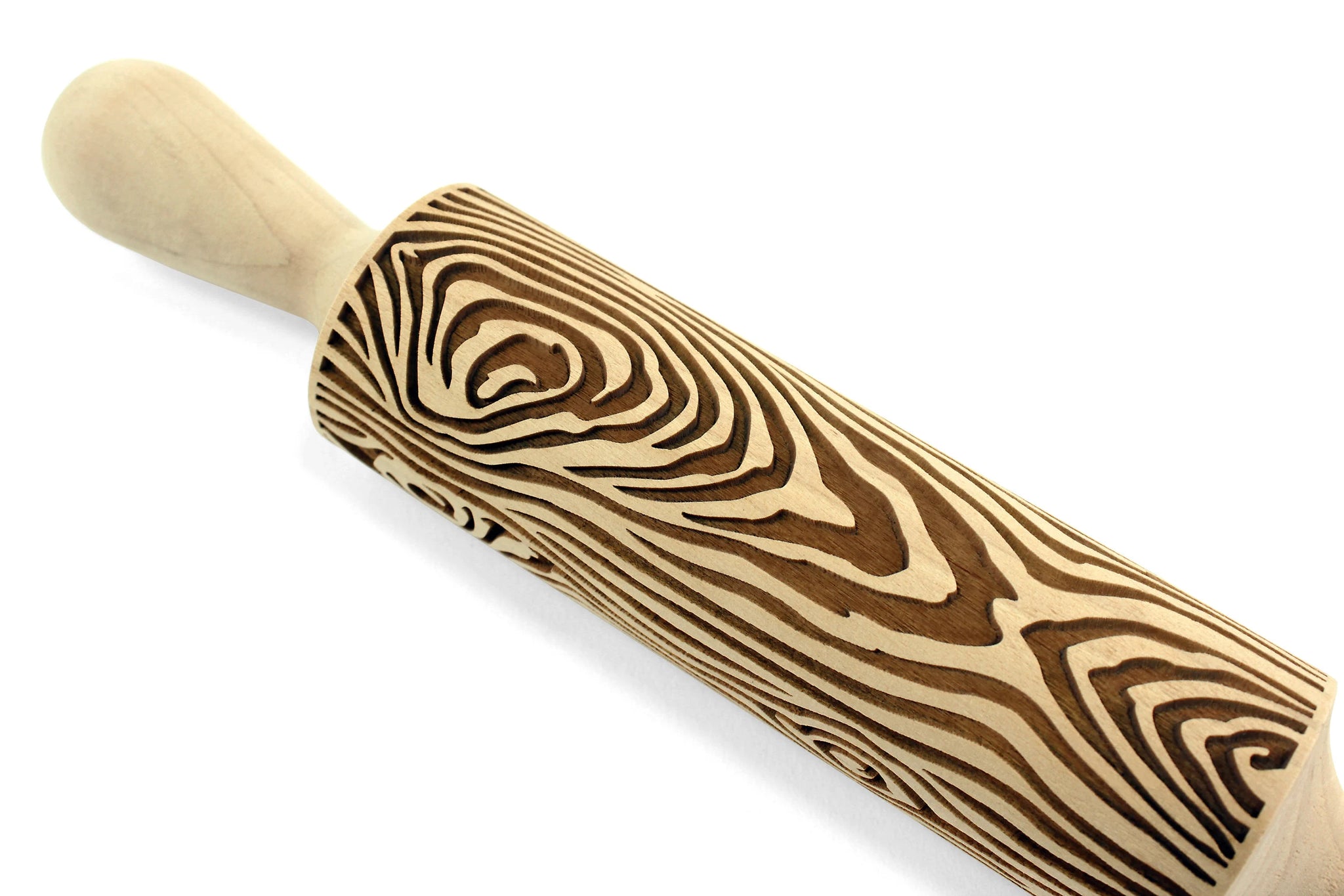 Embossed Rolling Pin, Сedar Cone, Christmas Gift for Her Handmade – Diamond  Wood WCG