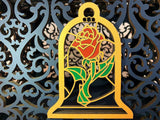 Beauty Beast Wedding Card Box, Rose Quinceanera Money Holder Handmade