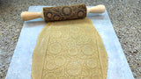 Gerbera Clay Stamp, Embossing Engraved Sunflower Rolling Pin, Texturing Tool for Polimer Clay, Embossed Cookies, Pottery, Gift for Daughter