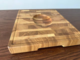 Safe Oyster Shucking Tool: End Grain Wooden Clam Shucking Board