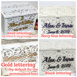 Wedding Card Box With Lock, Money Envelopes Box, Card Holder handmade