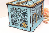 Marine wedding card box