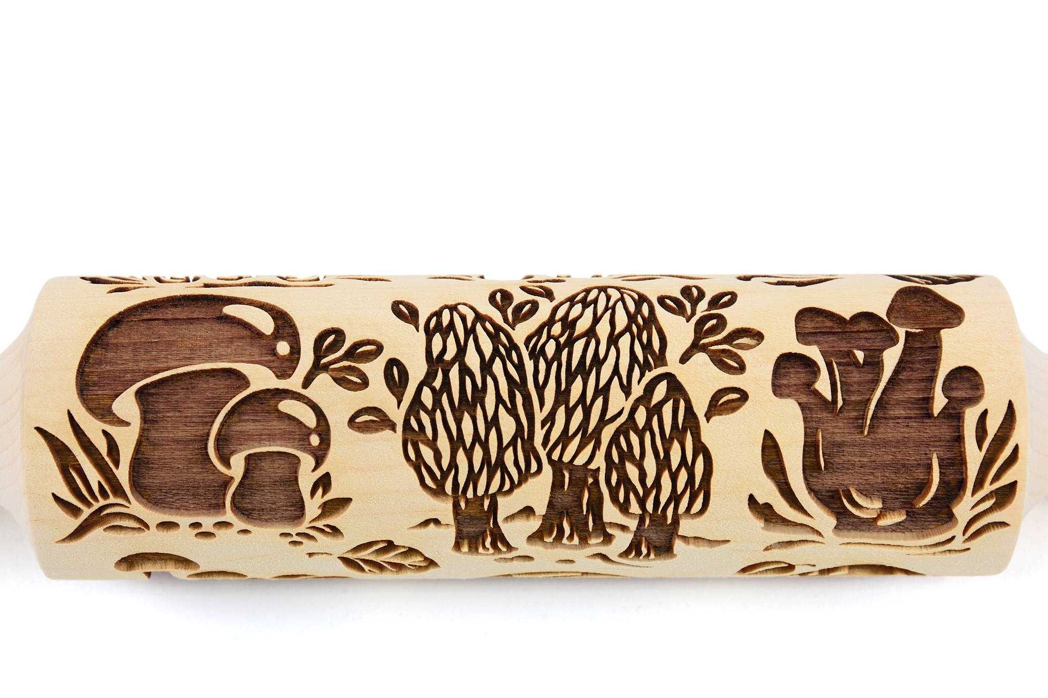 Wild Flowers and Herb Embossed Rolling Pin,Clay,Stamp,Pottery,Handmade –  Diamond Wood WCG
