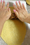 rolling pin for embossed christmas cookies