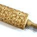 Engraved Embossed Rolling Pin Flowers Swirls,Textured Cookie, Clay Stamp, Pottery Roller, Christmas Gift