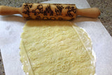 Rolling Pin Embossing engraved Cartoon Mouse kids baking,Clay Stamp, Baking Gift, Shortbread Sugar Cookie,Christmas Gift