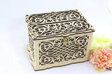 Wedding Card Box With Lock Wedding Envelopes Box, Card Holder handmade