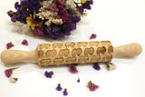 Embossing Rolling Pin, DOG, POMERANIAN SPITZ, Textured Cookie, Clay Stamp, Christmas Gift