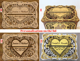 personalized wedding cad box